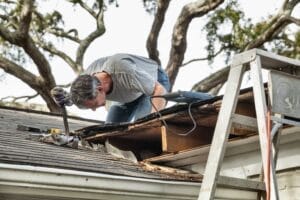 roof storm damage, emergency roof repair, storm damage repair, Franklin